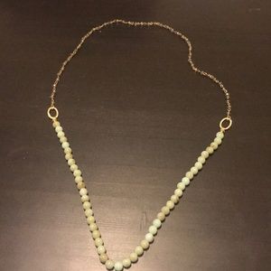 Green beaded necklace